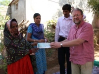 cheque distribution in Bhuj slum_2698